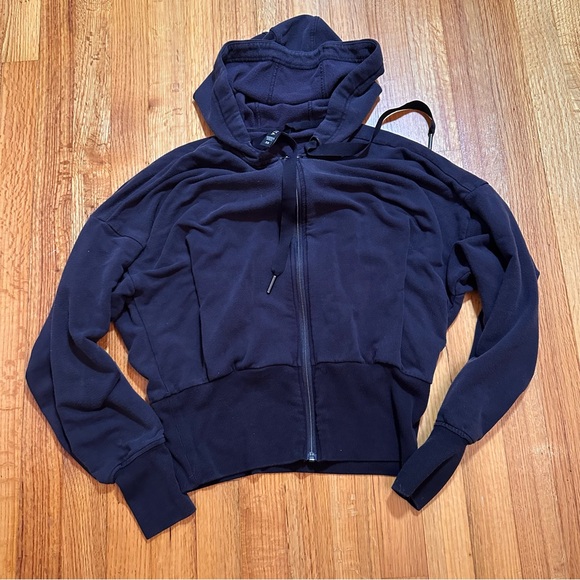 Athleta Balance Modal Hoodie Sweatshirt Black XS - Picture 3 of 10